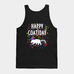 happy coati day coati design fun gift fan Tank Top